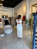 White Fringes Dress