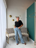 LightBlue Asymmetric Jeans