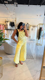 Lemon Denim Relaxed Overall
