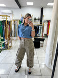 Baggy Camel Cargo Pants