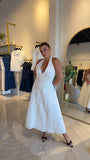 White CorsetWaist Dress