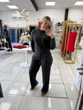 Charcoal Hoodie Pants Set