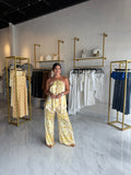 Lemon Halter Top & Pants Set