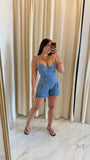 Blue Denim Romper