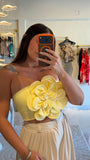Yellow Bloom Petal Top