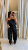 AshBlack Strapless Jumpsuit