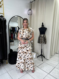 Brown Polka Dots Dress