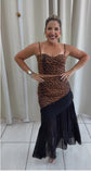 BrownLeopard Lace Set