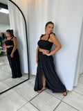 Black Boho Top & Maxi Skirt