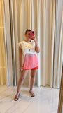 Orange Tailored Shorts