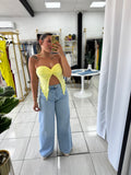 LightYellow FrontTwist Top
