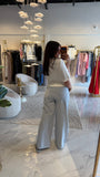 Blue LaceDetail Trousers
