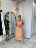 Yellow CutOut Maxi Dress