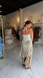 Champagne Fringes Wrap Top