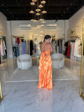 Tangerine Tube Tie Jumpsuit