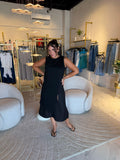 Black Asymmetric Knit Top