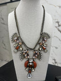 Brown & Bronce Crystals Necklace