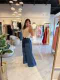 Indigo Pocket Wide Leg Jeans