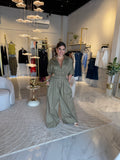 Olive WideLeg Jumpsuit OVERSIZED