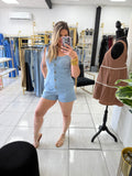 LightDenim ButtonDown Romper