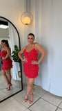 Red PolkaDots Dress