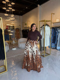 DarkBrown Leopard Dress