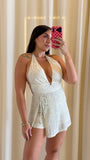 LightGrey HalterNeck Romper