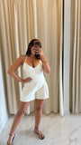 White Denim Romper