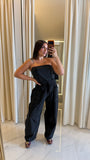 AshBlack Strapless Jumpsuit