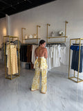 Lemon Halter Top & Pants Set
