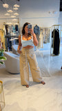 Taupe Bandana Belt Trousers