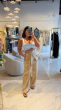 Taupe Bandana Belt Trousers