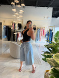 LightDenim Culotte Pants