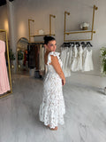 White Lace Midi Dress