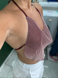 Burgundy Cowl Neck Top