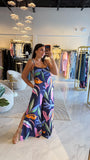 Midnight Tropic Wide Jumpsuit
