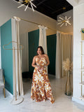 Yellow & Brown Maxidress