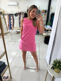 Pink Ribbon Shoulder Dress