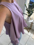 Hilow Satin Lavender Top