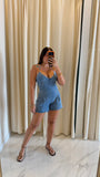 Blue Denim Romper