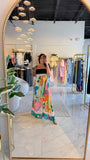 Tropical Leaf Maxi Dress