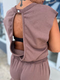 Brownie Open Back Jumpsuit