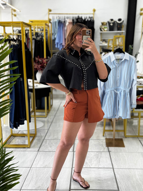 Rust SidePockets Skort