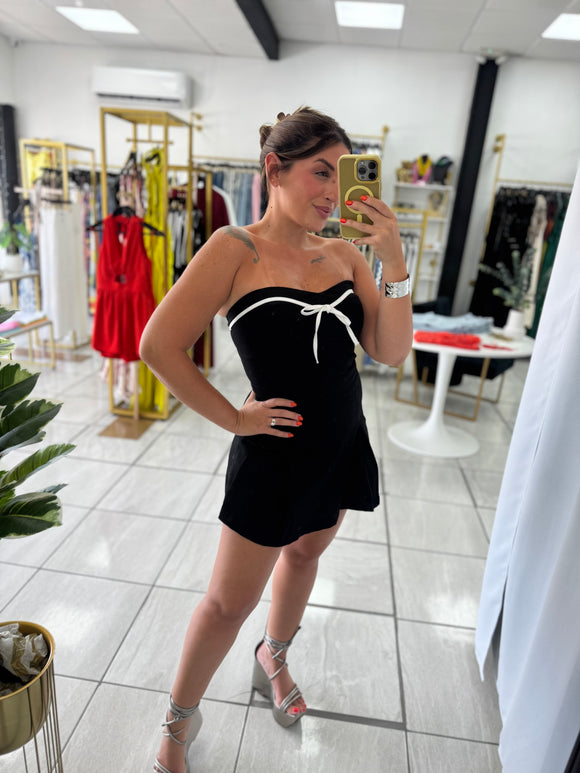 Black Tube Romper