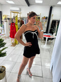 Black Tube Romper