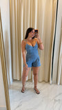 Blue Denim Romper