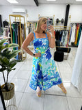 Blue Floral Maxi Sundress