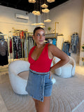 LightDenim Chain Skort