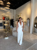 White Halo Cutout Maxi Dress