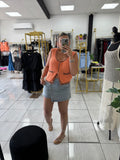 SunKiss Textured Sweater Vest
